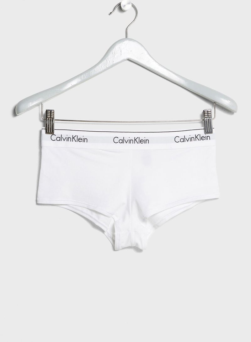 CALVIN KLEIN Logo Printed Brief White  - Image 1