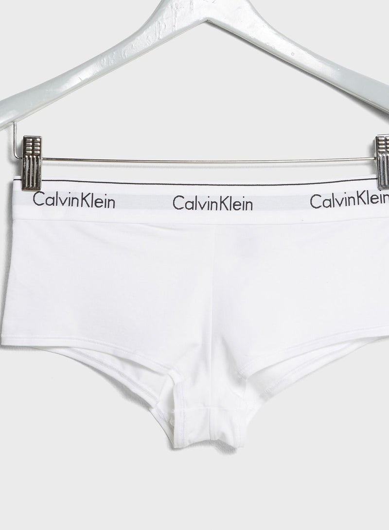 CALVIN KLEIN Logo Printed Brief White  - Image 3