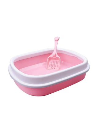 Al Theqa Cat Litter Box Large With Scooper Pink 47x39x13cm - v1621503062/N47555765A_1