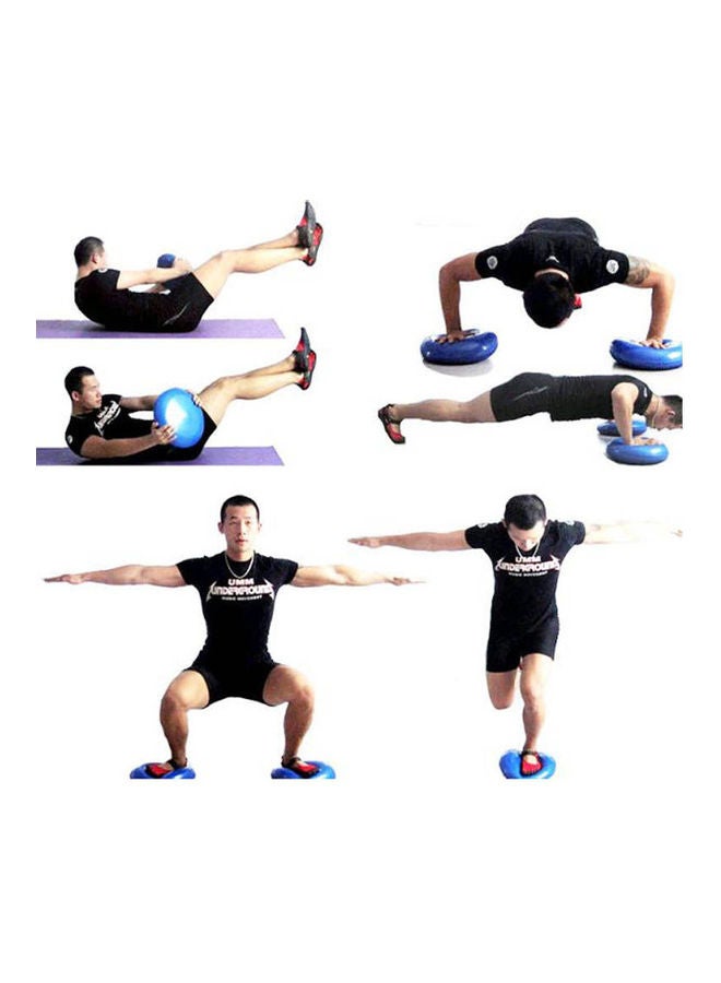 Generic Inflatable Yoga Balance Board Gym Stability Training Cushion Wobble Pad Ball - Image 3