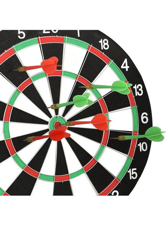 Generic - Dart Board Game With 6 Darts & Instruction Manual 15inch - Image 1
