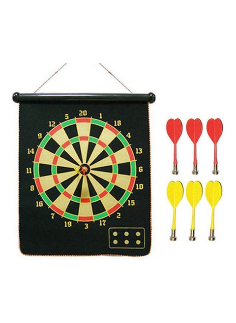 SuperK Dart Game Set With 6 Darts And Board