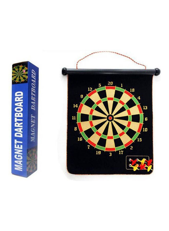 Generic - Thick Double Sided Magnetic Dart Target Safety Dart Set (With 6 Ordinary Darts) 15inch - Image 1