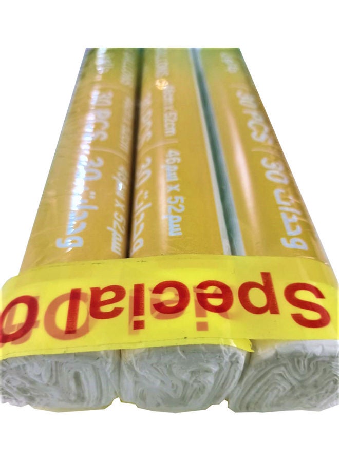 آلفا عبوة مكونة من 3 لفائف أكياس قمامة قابلة للتحلل الحيوي سعة 5 جالونات- 30 كيس أصفر 0.52متر - Image 3