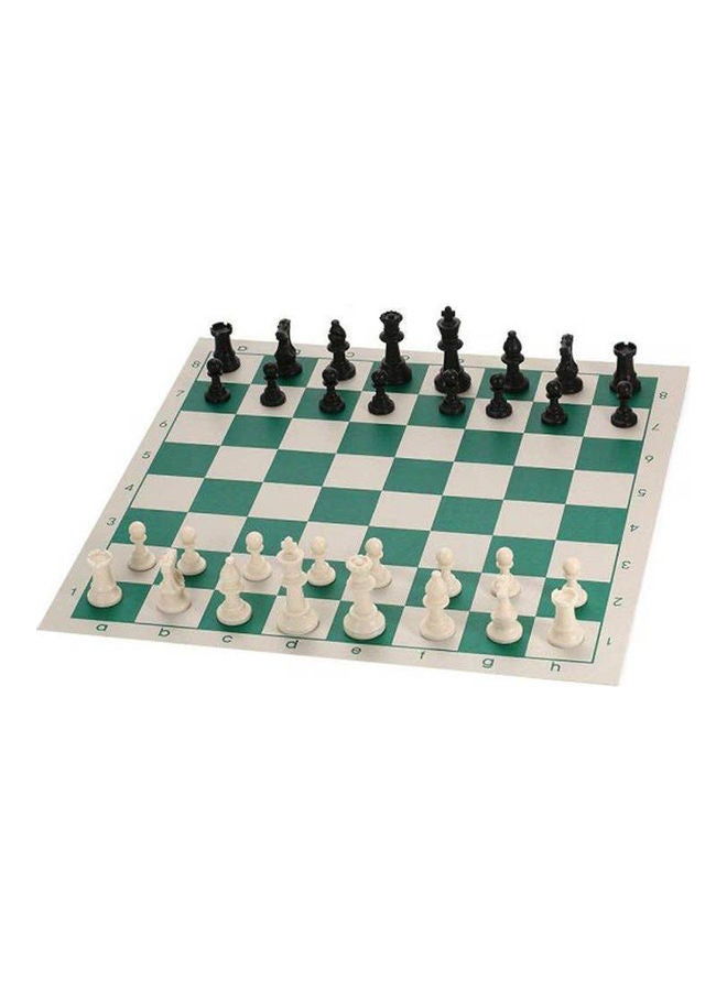 Kanteen Store - A Compressed Chess Set With A Cylindrical Holder With A Leather Patch - Image 1