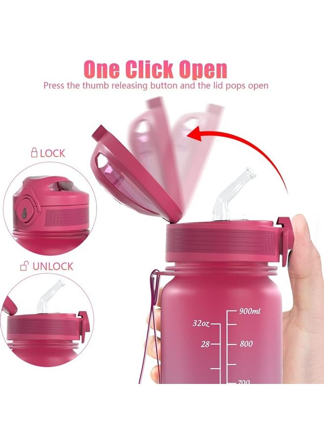 XiuWoo Water Bottle With Motivational Time Marker - Image 3