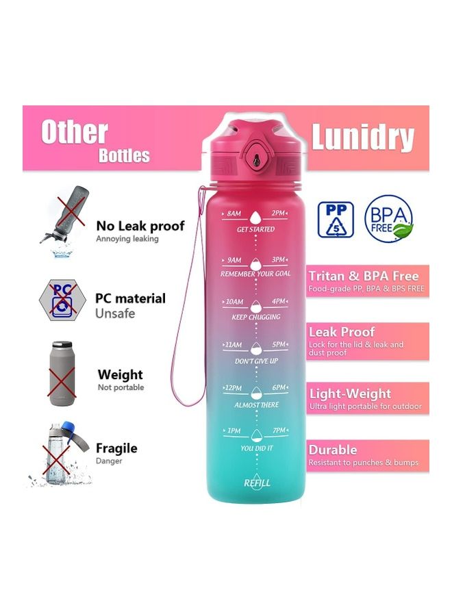 XiuWoo Water Bottle With Motivational Time Marker - Image 4