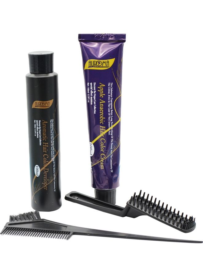 AUROMA Anaerobic Hair Colour Cream With Brush Bright Red 200ml  - Image 2