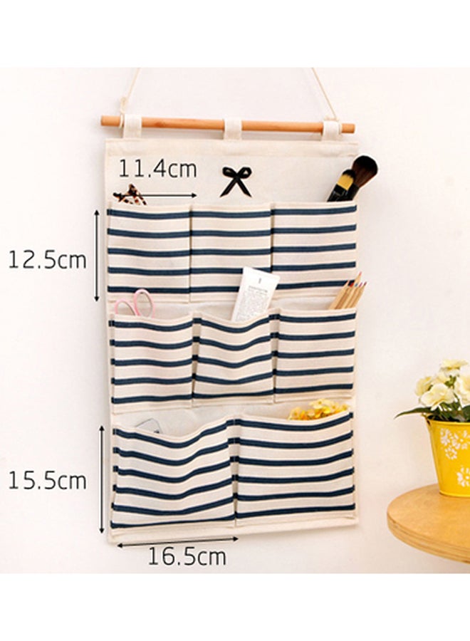 Deo King 8 Pockets Wall-Mounted Storage Bag Beige 34.5x49x2cm  - Image 2
