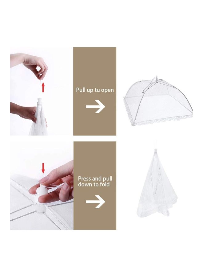 2-Piece Mesh Food Covers White 43x43cm - Image 3