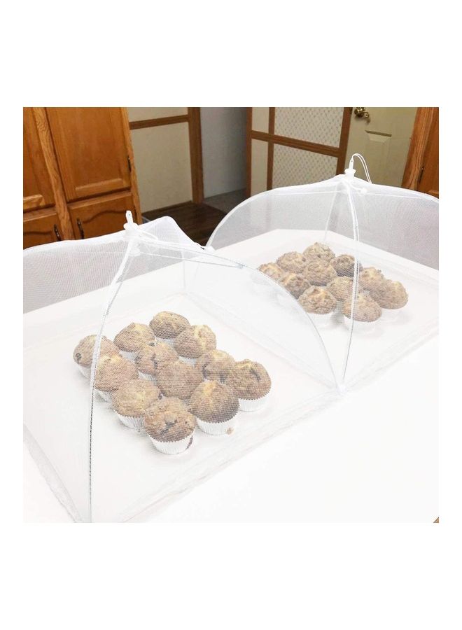 2-Piece Mesh Food Covers White 43x43cm - Image 4
