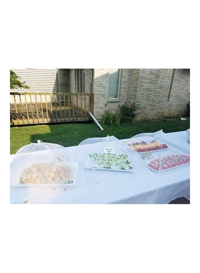 2-Piece Mesh Food Covers White 43x43cm - Image 5