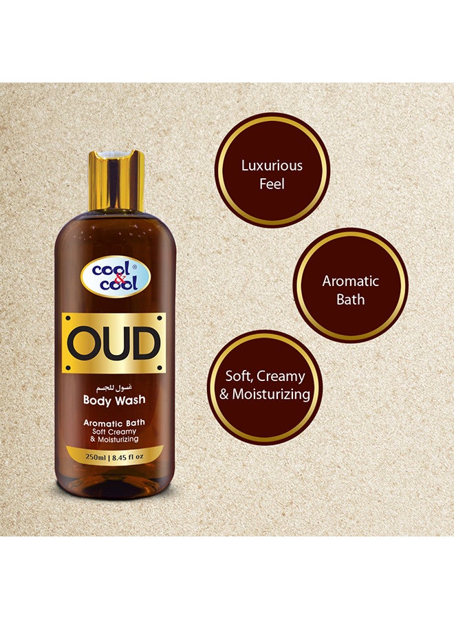 Cool & Cool - Oud Body Wash Brown 250ml - Image 1