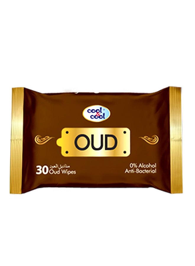 Cool & Cool Oud Wet Wipes 30 Pieces  - Image 1