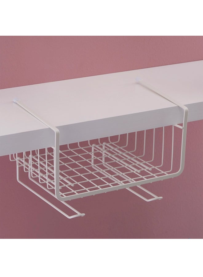 Home Box - Maisan Over The Shelf Holder Basket White - Image 1