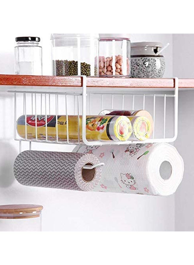 Home Box - Maisan Over The Shelf Holder Basket White - Image 1
