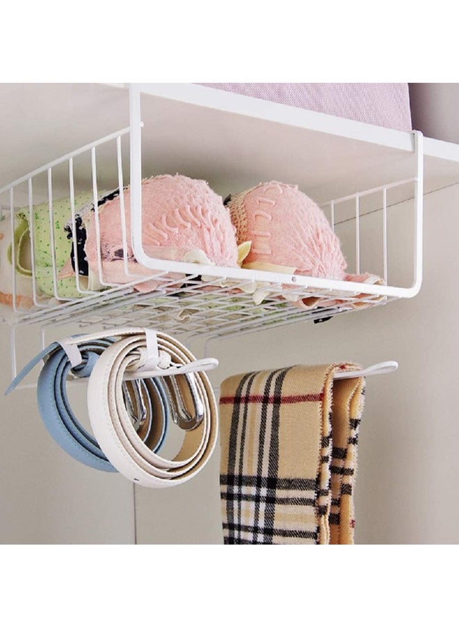 Home Box - Maisan Over The Shelf Holder Basket White - Image 1