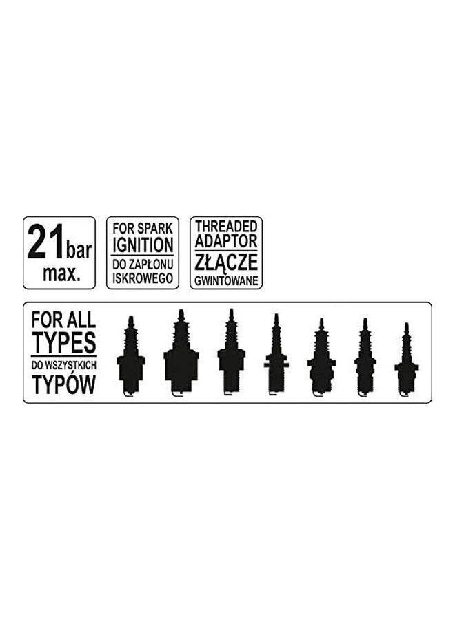 Flex Drive Compression Tester 21  With Threaded Adaptor