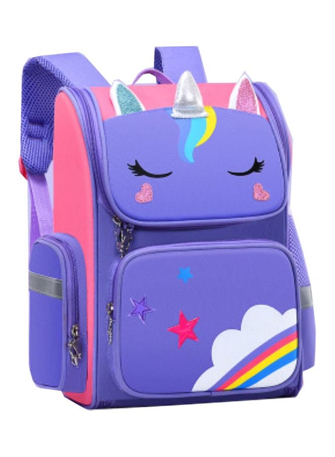 Beauenty Cartoon Printed Backpack Purple/Pink/White - Image 1