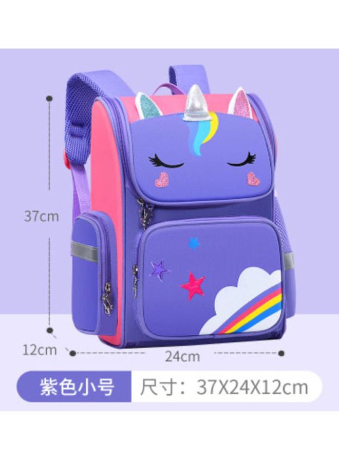 Beauenty Cartoon Printed Backpack Purple/Pink/White - Image 2