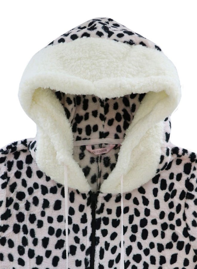 Outdoor - Animal Print Hooded Jumpsuit Multicolour - Image 1