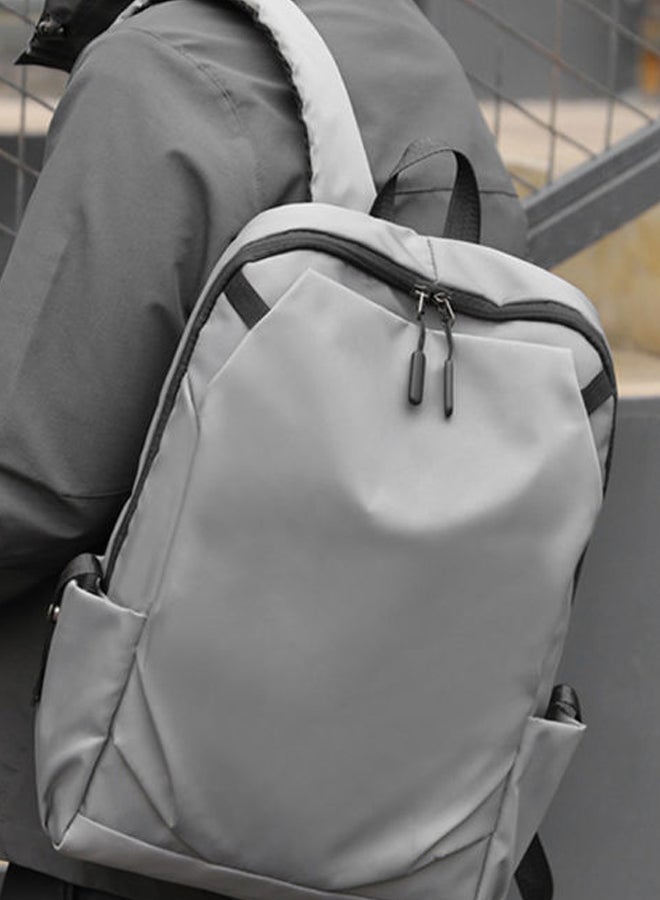 Beauenty Waterproof Student Backpack Travelling Bag Grey - Image 3