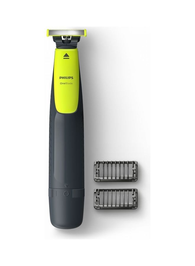 Philips - Oneblade Handle Wet & Dry 2X Click-On Stubble Combs Yellow-Black - Image 1