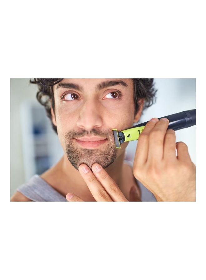 Philips - Oneblade Handle Wet & Dry 2X Click-On Stubble Combs Yellow-Black - Image 1