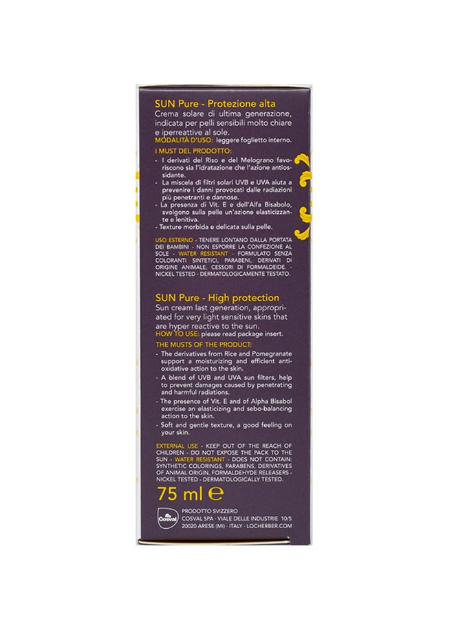 LOCHERBER - Sun Pure High Protien SPF 50 Cream Multicolour 75ml - Image 1