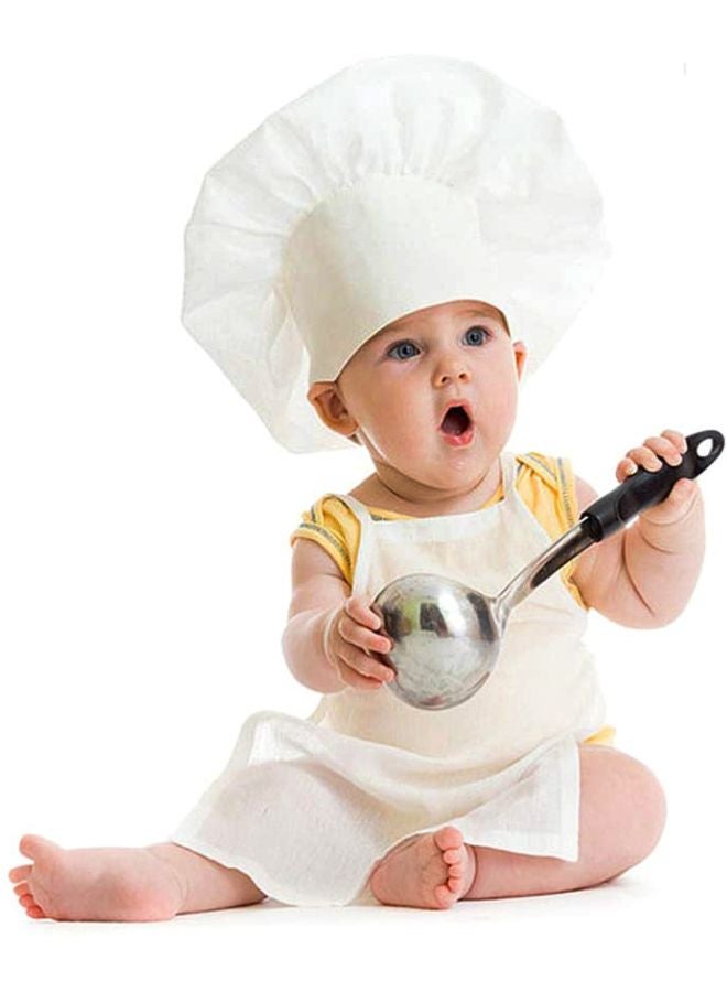Beauenty Photo Chef Apron Baby Photo Chef Hat Set - Image 2
