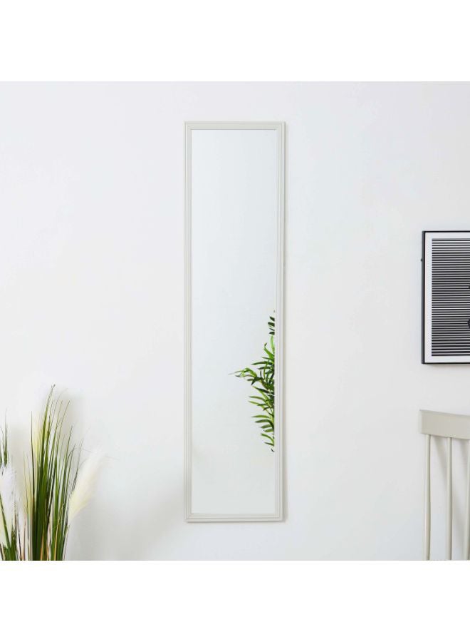 Home Box Essential Rectangular Dressing Mirror White 120x30cm  - Image 5