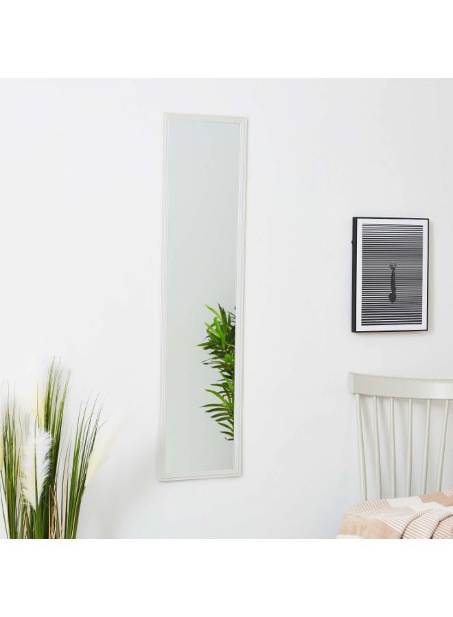 Home Box Essential Rectangular Dressing Mirror White 120x30cm  - Image 1
