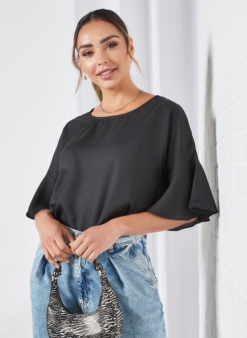 DRIP Casual Round Neck Plain Blouse Multicolour  - Image 1