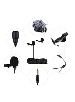 COMICA Dual-Headed Lavalier Lapel Clip-On Microphone Kit CVM-D02 Black  - Image 3