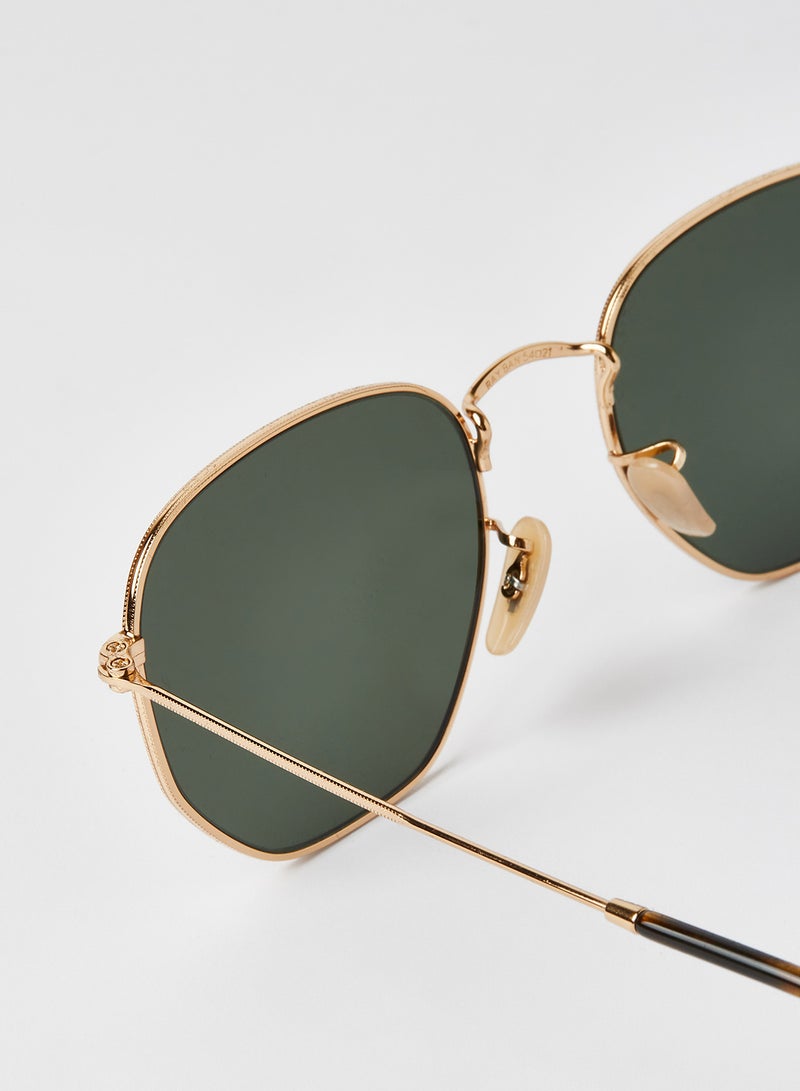 راي بان نظارة شمسية بإطار سداسي الشكل للرجال - Image 2