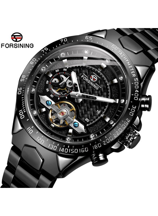 Men's Automatic Mechanical Watch Luminous Display Business Casual Wristwatch - 43 mm - Black - v1621520566/N47566283A_5