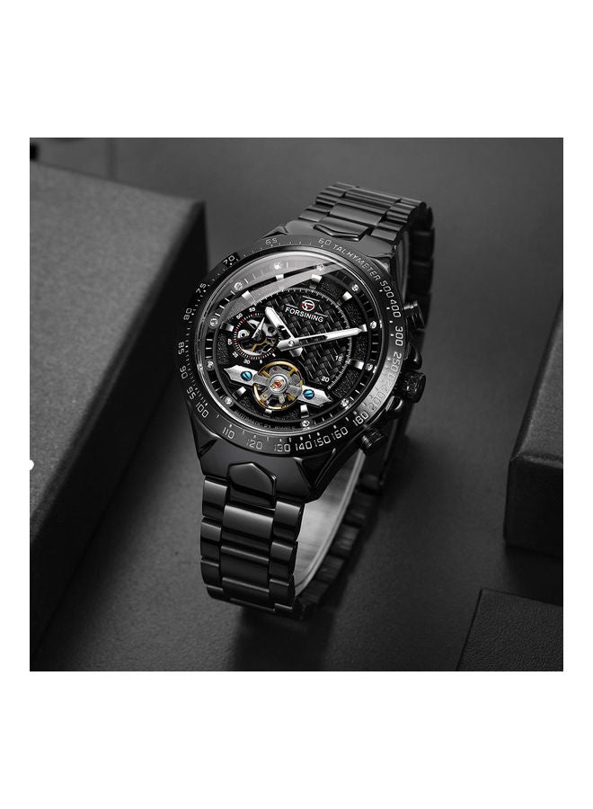 Men's Automatic Mechanical Watch Luminous Display Business Casual Wristwatch - 43 mm - Black - v1621520566/N47566283A_6