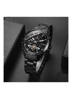 FORSINING Men's Automatic Mechanical Watch Luminous Display Business Casual Wristwatch - 43 mm - Black  - Image 5
