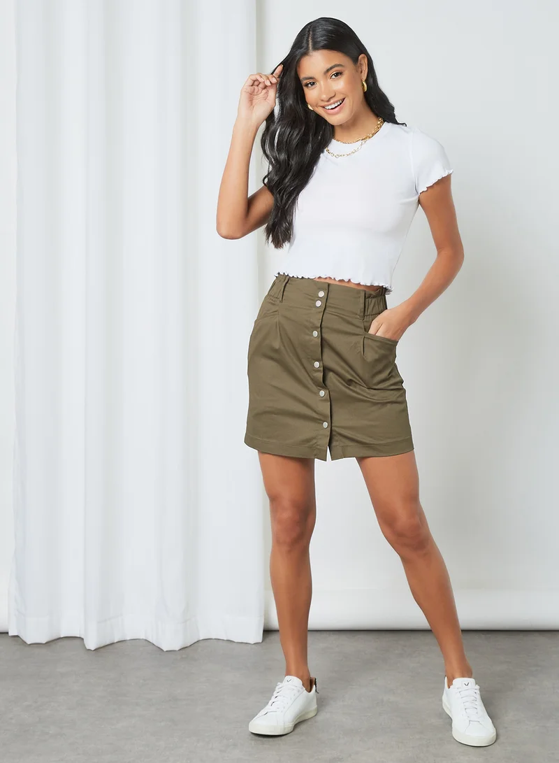 ONLY Razzle Skirt Green