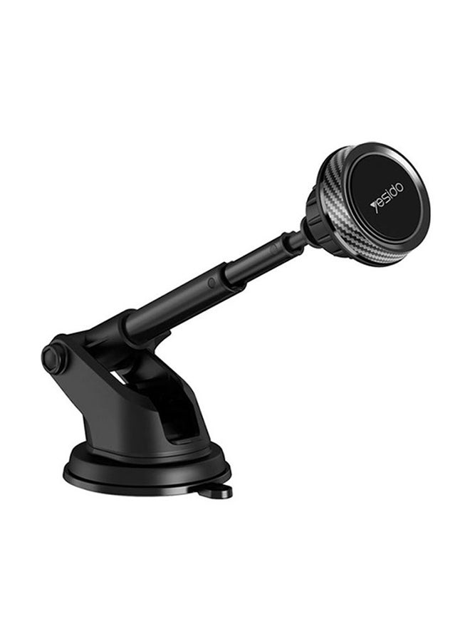 Yesido C67 Retractable Magnetic Phone Holder Black - Image 1