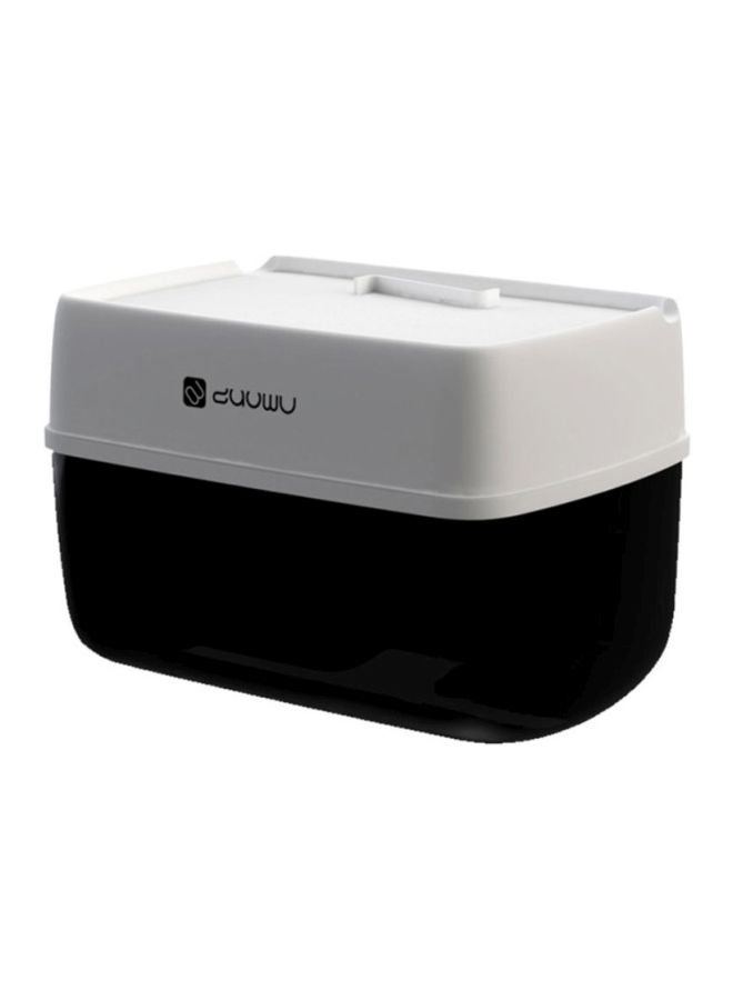 CYTHERIA Toilet Carton Punch-Free Paper Towel Box Black/White 17.5x12x12cm