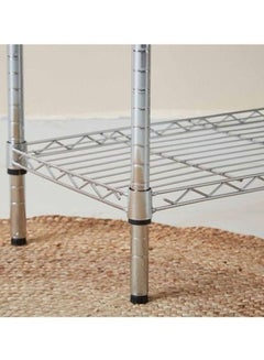Home Box 5-Tier Heavy Duty Wire Shelves Unit Silver 90x180x35cm  - Image 5