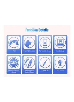 OVLENG P4 3.5mm Gaming Headset Over Ear Headphones E-Sports Earphone with Microphone Adjustable Headband for PC Laptop Desktop  - Image 4