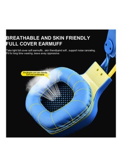 OVLENG Headphone Covers The Ear For Games LED light, Sports Headphone With Microphone To Control The Volume PlayStation 4, laptop with USB port, PC  - Image 4