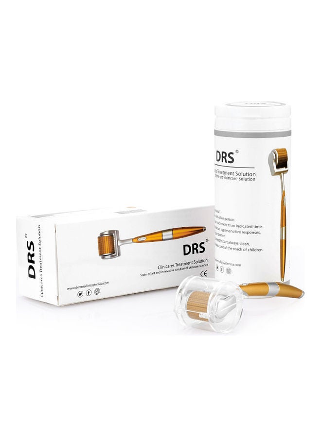 Derma Roller Titanium 192 Micro Roller Silver/Gold - Image 1