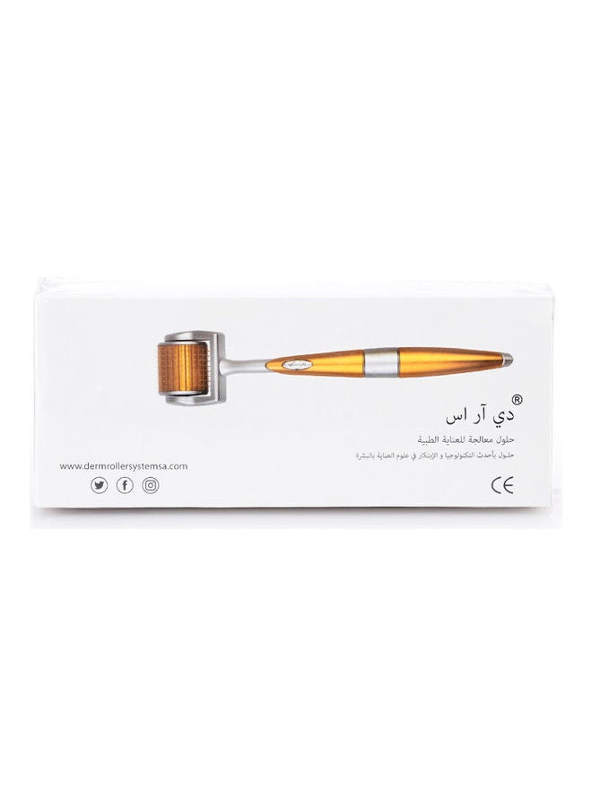 Derma Roller Titanium 192 Micro Roller Silver/Gold - Image 2
