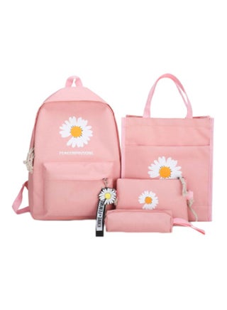 4-Piece Schoolbag Set Pink/White/Yellow - v1621525261/N45060715A_1