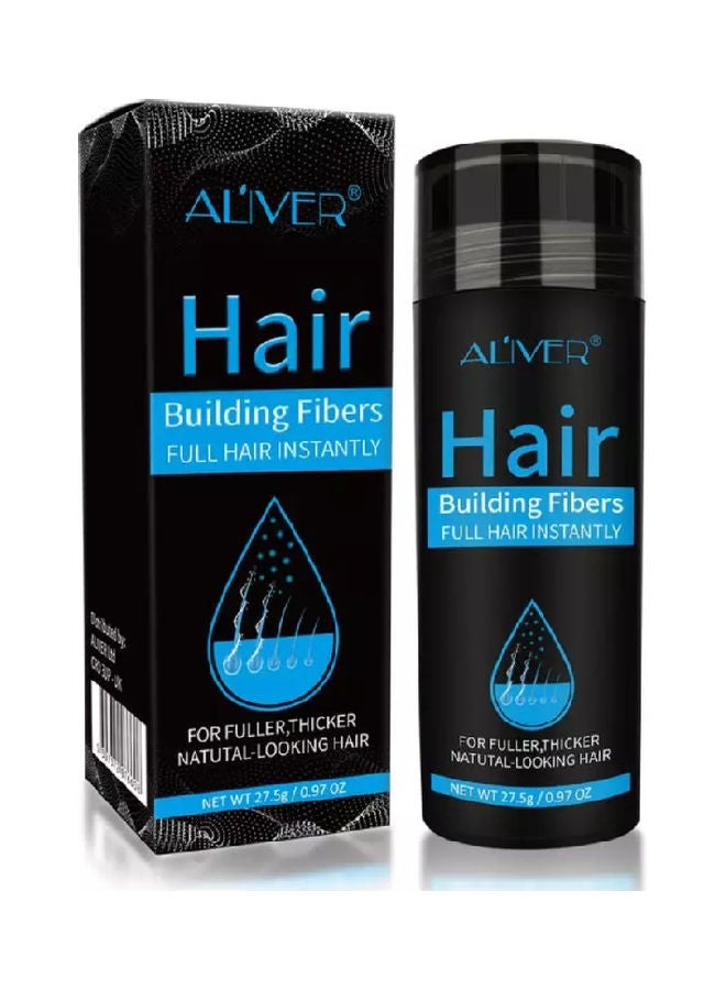 ALIVER Full Hair Bulding Fibers Black 27.5grams  - Image 1