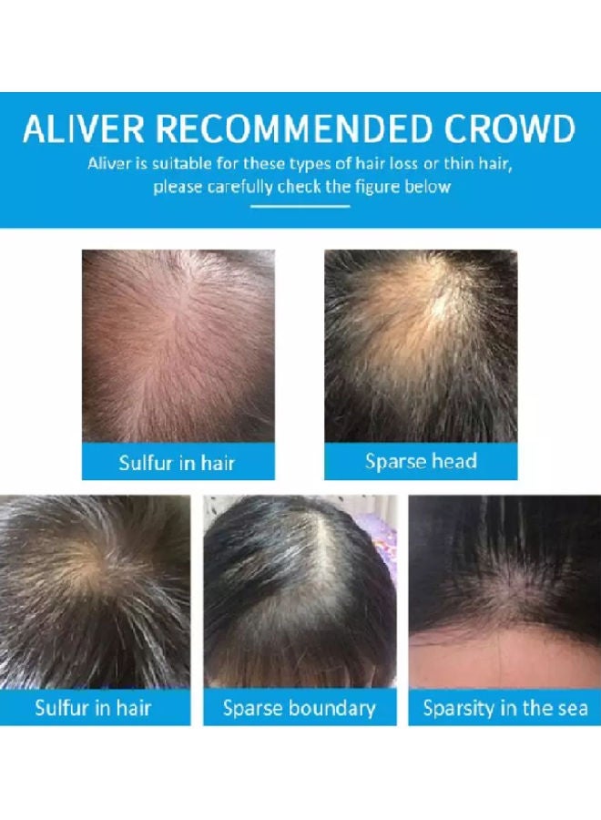 ALIVER Full Hair Bulding Fibers Black 27.5grams  - Image 2