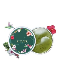 ALIVER 60-Piece Green Tea Eye Gel Patch Set Clear 84grams  - Image 2